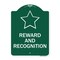 Signmission Designer Series Sign Reward and Recognition, Green & White Aluminum Sign, 18" x 24", GW-1824-22976 A-DES-GW-1824-22976 - alternate 1